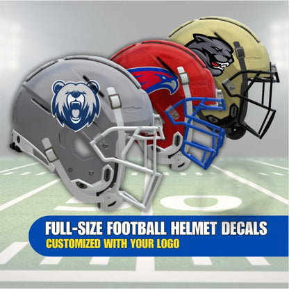 Football Helmet Decals - Full Size, Customized With Your Logo
