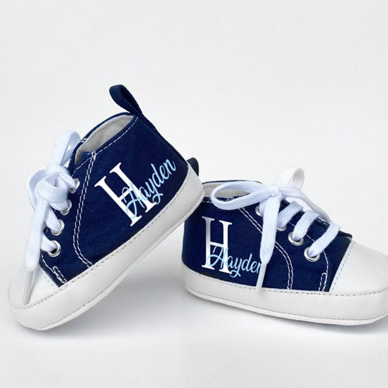 Custom Baby Shoes Personalized Baby High Top Monogram Infant Sneakers