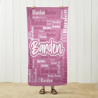 Personalized Name Beach Towel - Super Absorbent
