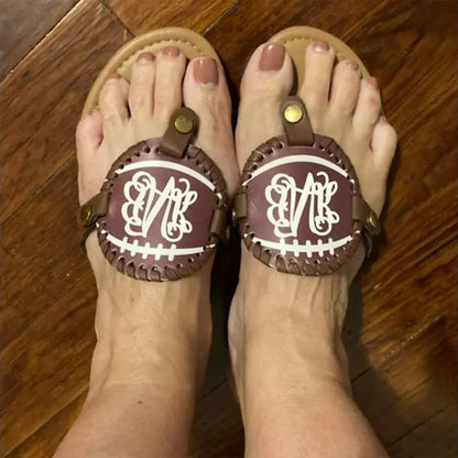 Personalized Baseball/Softball/Football Flip Flops