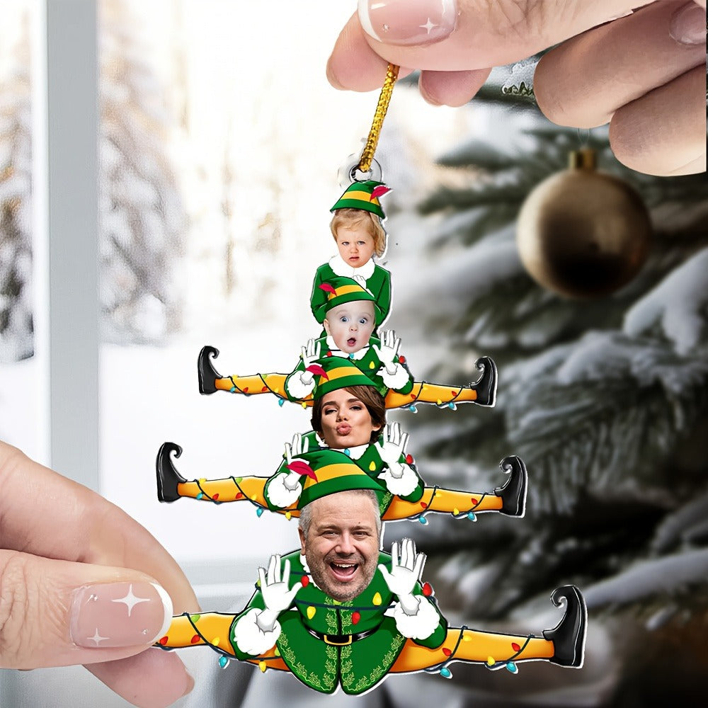 Personalized Custom Photo Christmas Tree Ornament