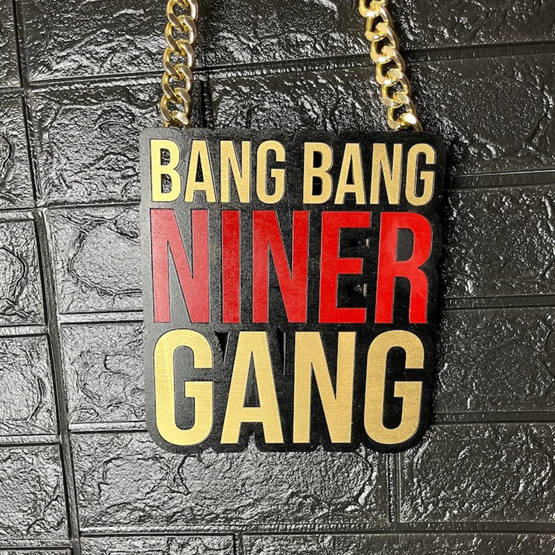 49er Niner Gang Niner Empire Chains Bling chain
