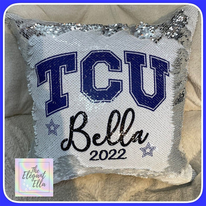 Personalized College logo pillow, University pillow college bed party pillow Graduation Gift