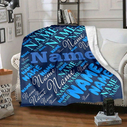 Custom Blanket With Your Name Or Text, Personalized Blanket