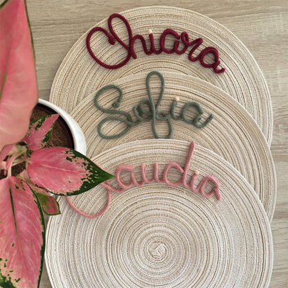 Placemat with name