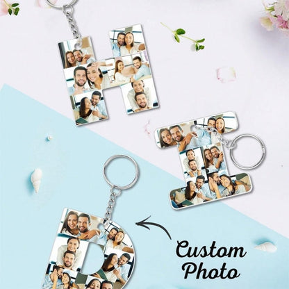 Personalized Photo Letter Keychain