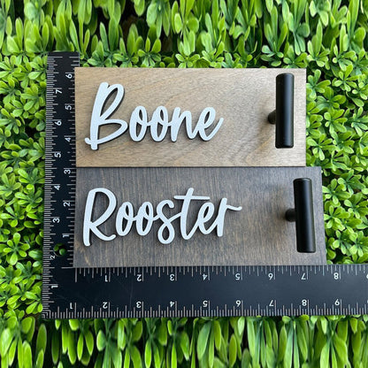 Custom Dog Leash Holder - Wood Leash Holder