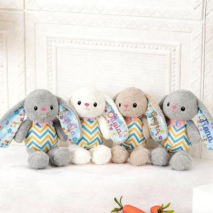 Embroidered 2026 Baby Bunny:Personalized Newborn Easter Gift