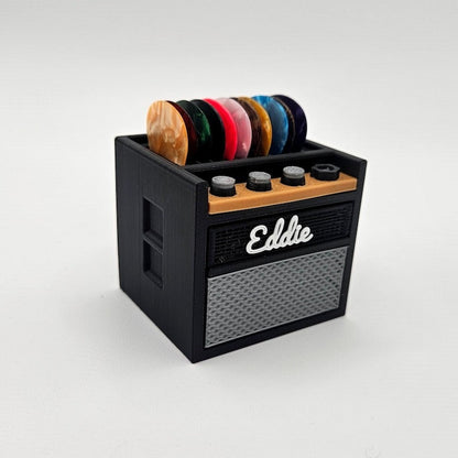 Customizable 3D Printed Guitar Amp Pick Holder with Drawer