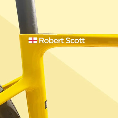 2x Personalized Name Decal , Cyclist Name