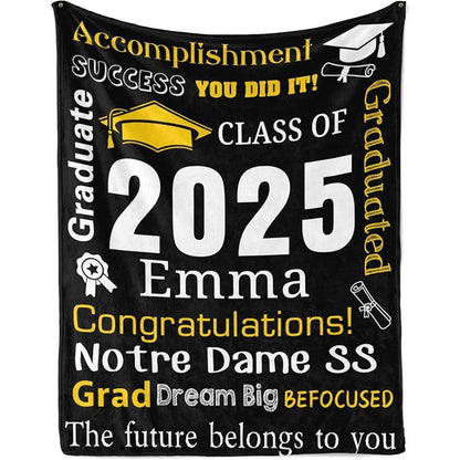 Personalized Graduation Blankets Graduation Gift