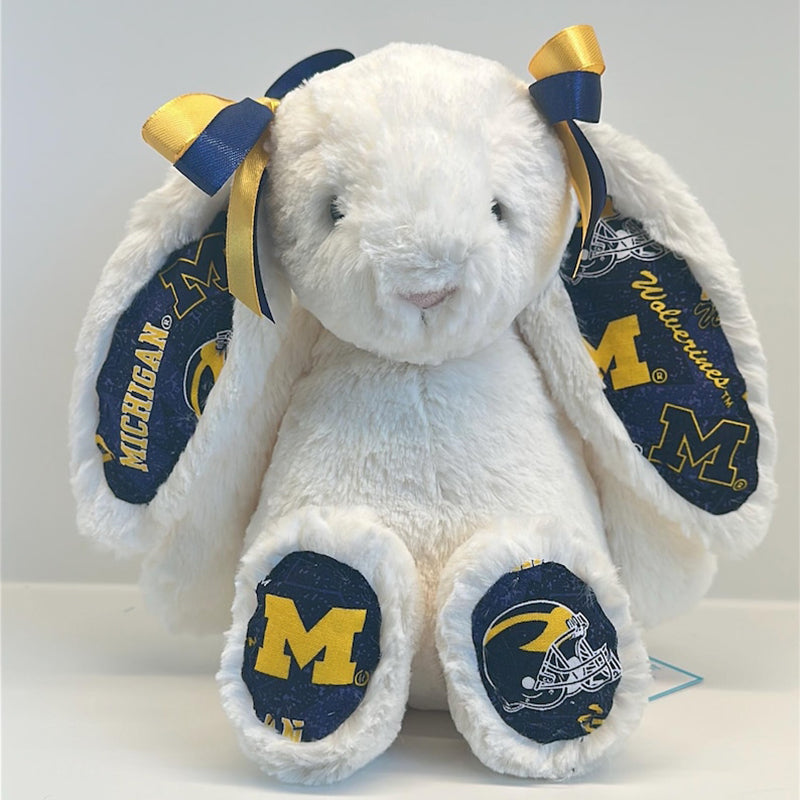 Custom Collegiate Jellycat Bunny: College Acceptance, Graduation