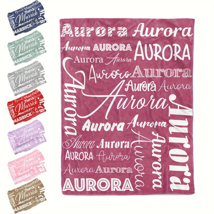 Personalized Flannel Blanket Custom with Name
