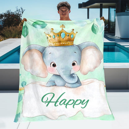 Elephant Blanket-Lightweight Flannel Home Furnishings Bedding Blanket