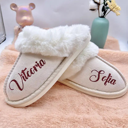 Personalized Plush Slippers for Women