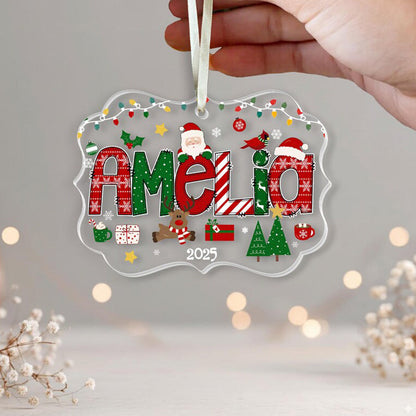 Personalized Kids Name Christmas Ornament