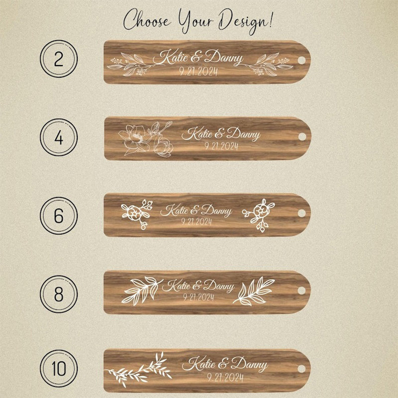 Personalized Wooden Bookmark with Tassel