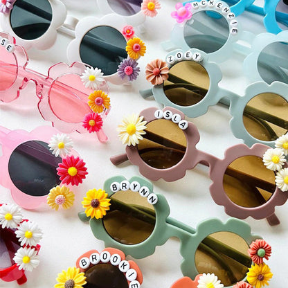 Personalized flower sunglasses | toddler flower sunglasses| baby sunglasses| customize sunglasses| Kids flower sunglasses