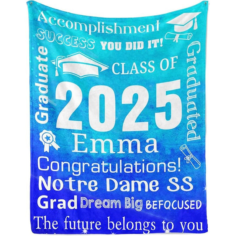 Personalized Graduation Blankets Graduation Gift