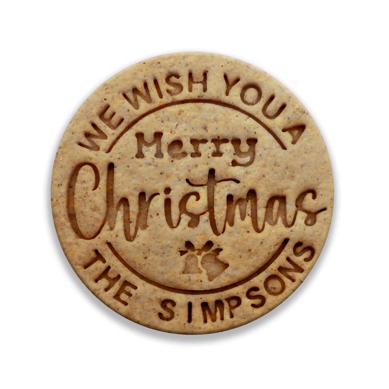 Personalized Christmas Cookie Cutter Stamp Set