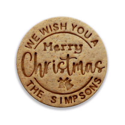 Personalized Christmas Cookie Cutter Stamp Set
