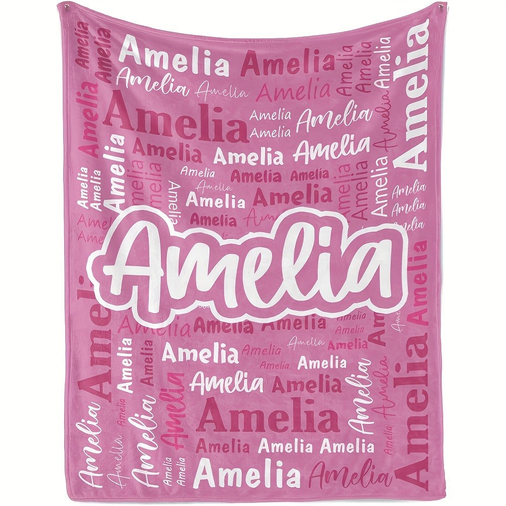 Custom Blanket Personalized Name Blanket Christmas Customized Gifts