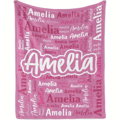 Custom Blanket Personalized Name Blanket Christmas Customized Gifts