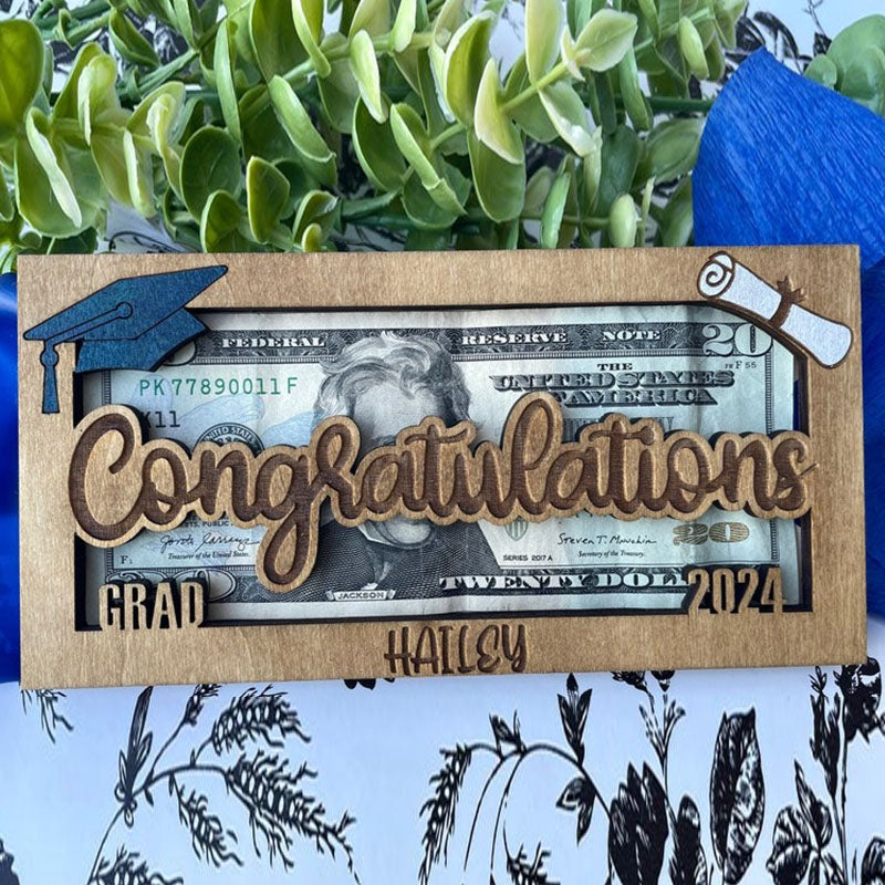 Personalized Graduation Money Holder, Cash Holder