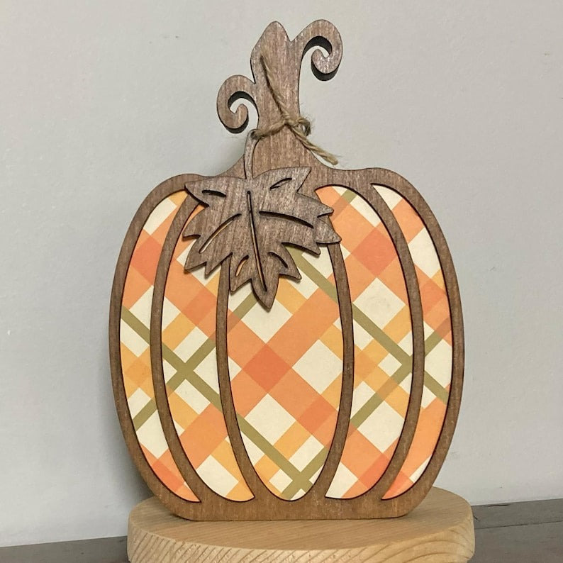 Wood Pumpkins for Fall Decor – Patterned Wooden Pumpkins