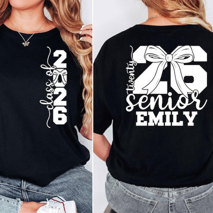 Comfort Colors Senior 2026 Custom Name Shirt Graduation Gift