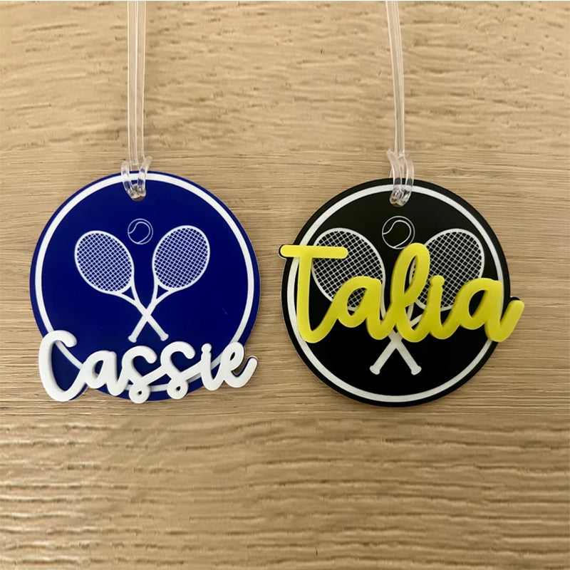 Personalized Name Tag Personalized Baseball Swimming Lacrosse Volleyball Hockey Soccer Dance Cheer Pom Tennis Football Hockey Track Pickleball Basketball Bag Tag