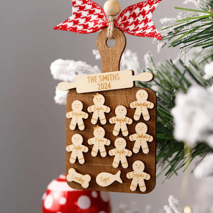 Family Gingerbread Ornament Personalized Christmas Ornament