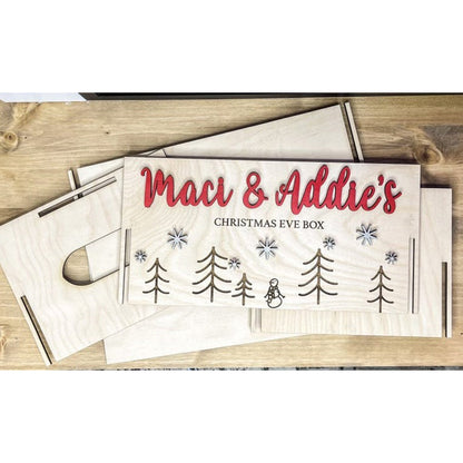 Christmas Eve Box | Decor crate Christmas |Personalized Box Xmas Eve