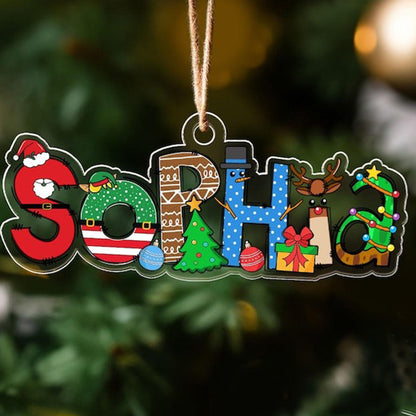 Custom Name Ornaments, Christmas Gift, New Baby Ornament