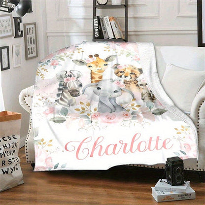 Custom Name Soft Flannel Blanket