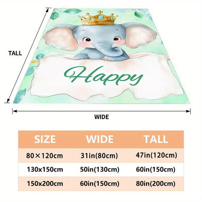 Elephant Blanket-Lightweight Flannel Home Furnishings Bedding Blanket
