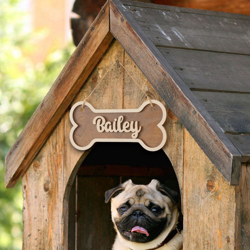 Dog House Sign, Dog House Tag, Personalized Gift