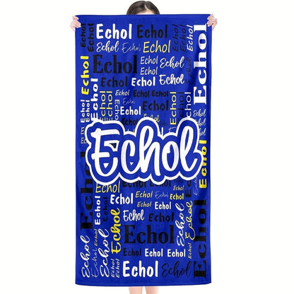 Custom Name Beach Towel 29''x58'' Personalized Name Beach Towel