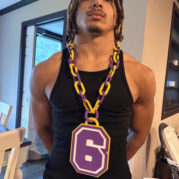 Custom 3D Jersey Number Chain