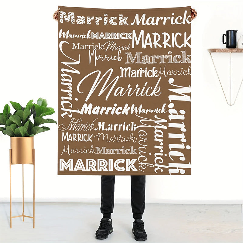 Soft Personalized Flannel Blanket | Custom with Name