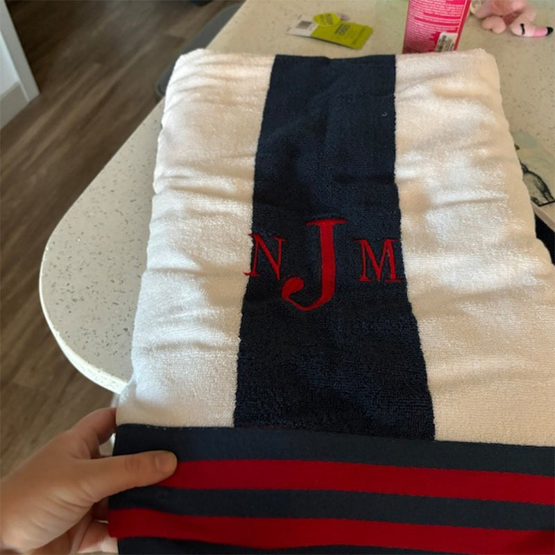 Personalized Beach Towel, Monogrammed Beach Towel