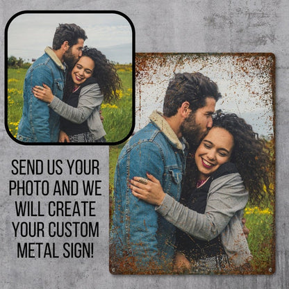 Custom Photo Metal Sign Personalized Family Picture