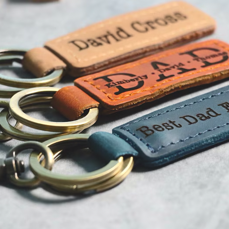 DAD KEYCHAIN, Personalized Dad Keychain