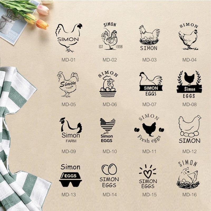 Custom Egg Stamp! Farm Stamp | Egg Marking | Egg Stamper | Egg Carton Stamp