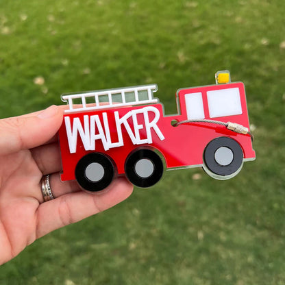 Fire Truck Keychain