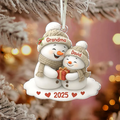 Personalized Grandma Acrylic Ornament