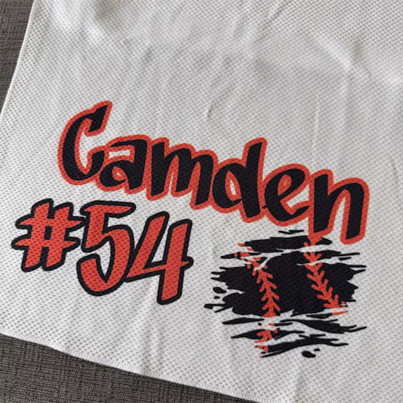 Personalized Cooling Sports Towel Baseball Team Custom Order Wet Rag Hot Days Sport