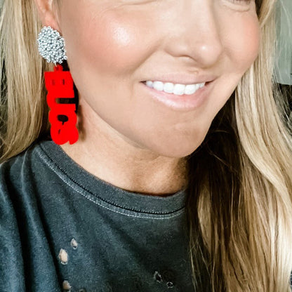 Personalized Custom Game Day Earrings