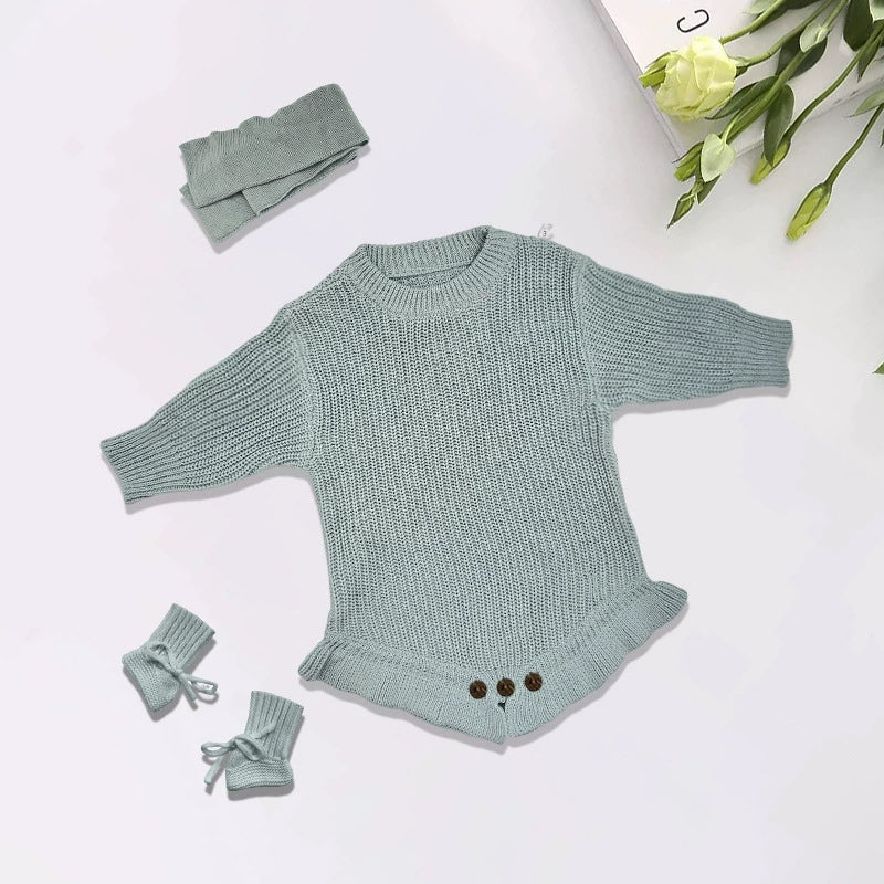 Personalized Embroidered Baby Romper, Baby Name Ruffle Romper