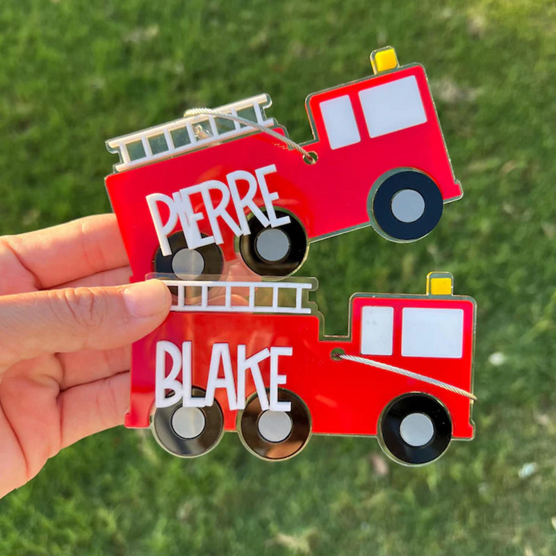 Fire Truck Keychain